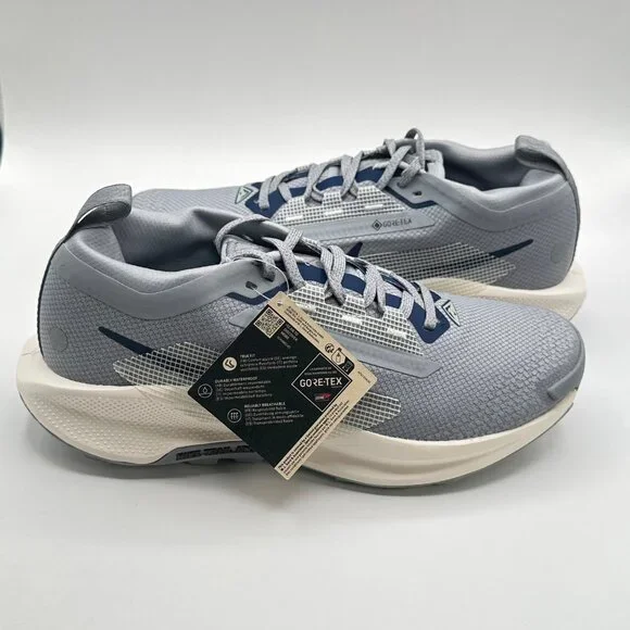 Men's Nike React Pegasus Trail 5 Gore-Tex Cement Grey FQ0908-006 VNDS Sz 7 NEW - Picture 10 of 12